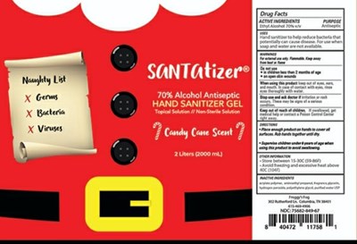 Santatizer Hand Sanitizer Gel (Santa 70 2 Litre)